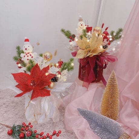 Christmas Snowman Flower Box