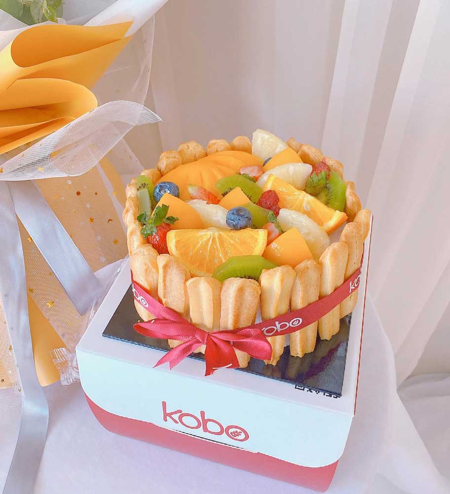Orange Vic C & Bamboo Cake Set 橙心橙意花束蛋糕 - Image 2
