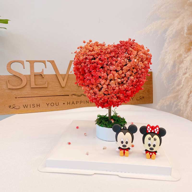 seven florist baby breath love tree b1