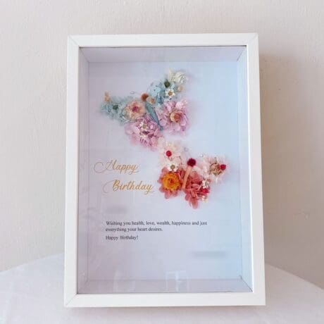 Preserved & Dried Flower Frame - Butterflies (PRE-ORDER)
