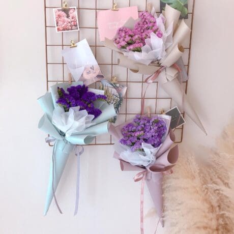 seven florist statice cone