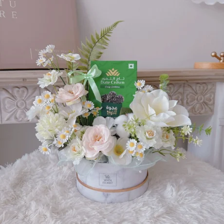 Raya Artificial Flower Box - Date Crown